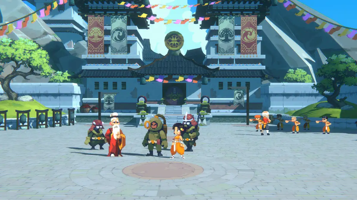 Akatori Anteprima Mako visita un monastero