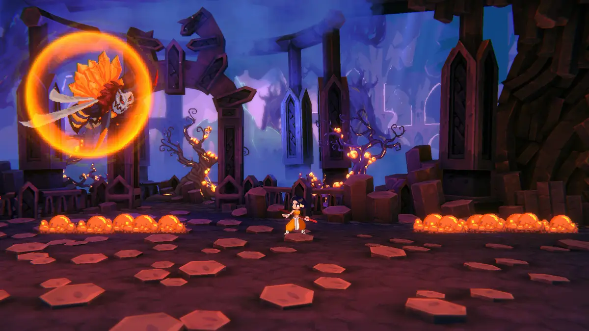 Akatori Anteprima Una bossfight del gioco