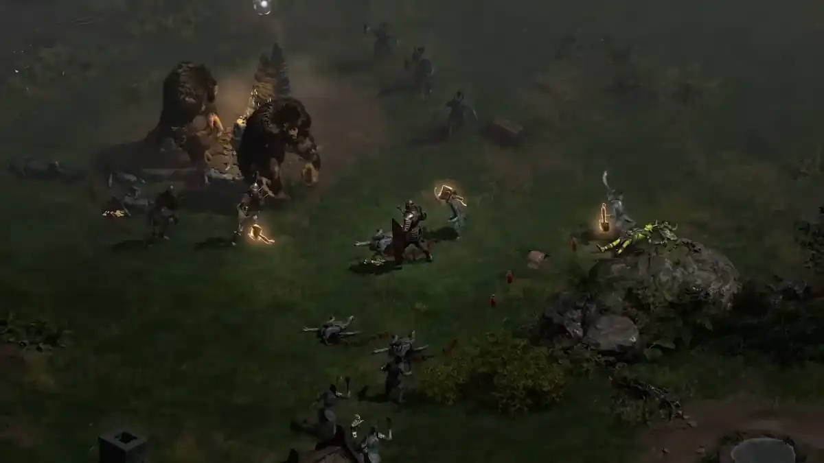 Diablo II una scena di combattimento