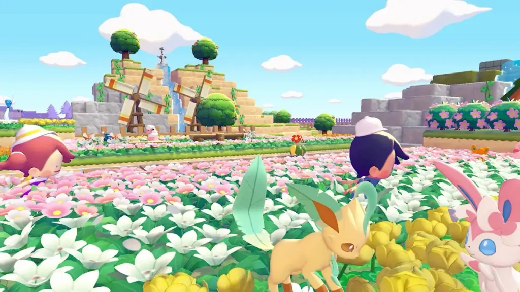 Pokopia e le aspettative Pokémon Un campo di fiori e Pokémon in Pokopia
