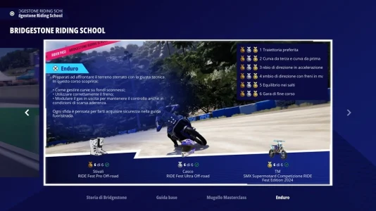 RIDE 6 school menu 3