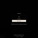 Resident Evil 7 Schermata di selezione della difficoltà