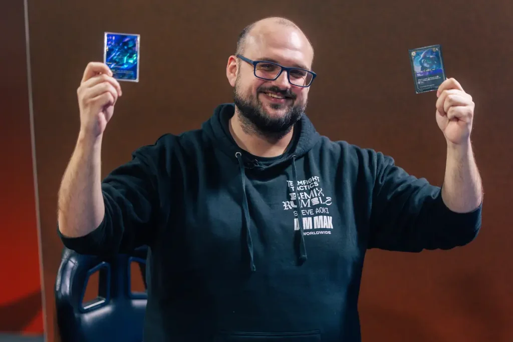 Riftbound Alanzq vince il Regionale di Bologna Alanzq festeggia la sua vittoria con il suo Ezreal
