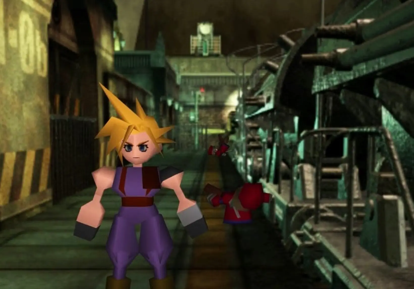L'iconica scena iniziale della versione originale di Final Fantasy VII