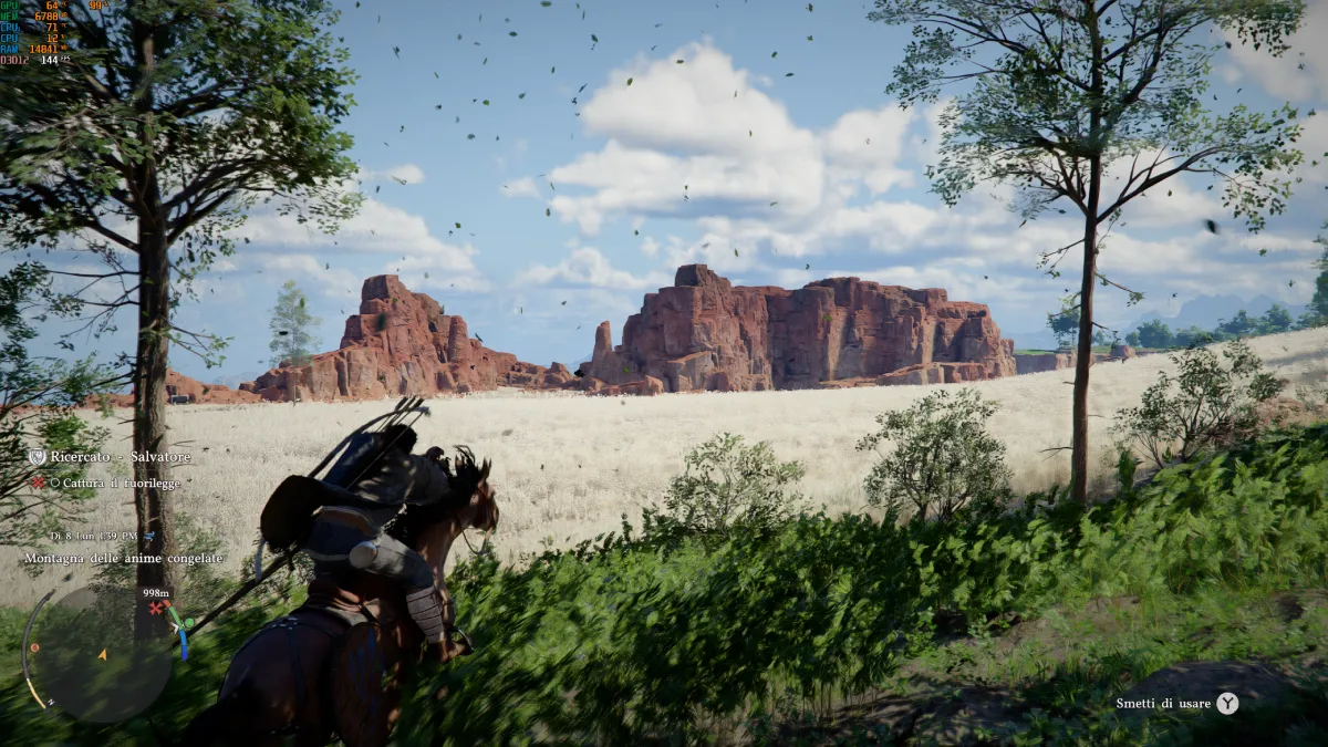 La vegetazione è nettamente indietro rispetto agli altri modelli