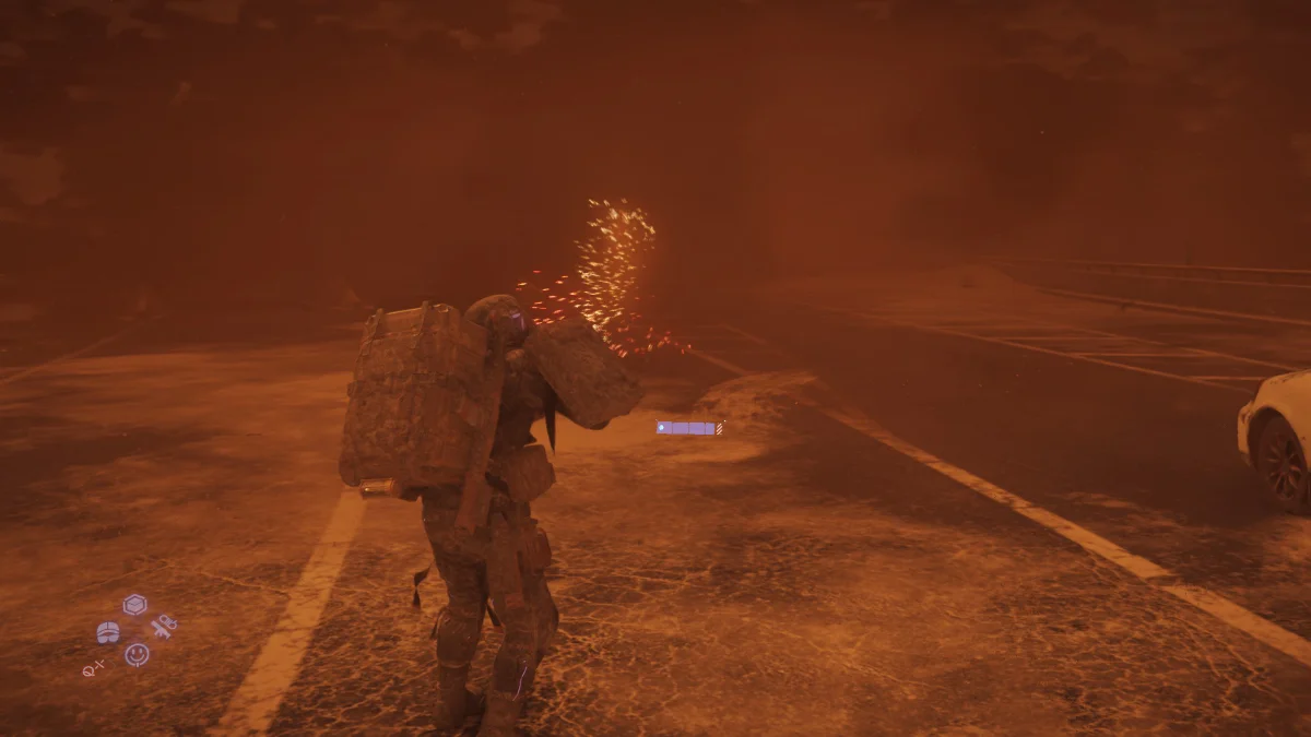 Death Stranding 2 Un esempio degli effetti particellari