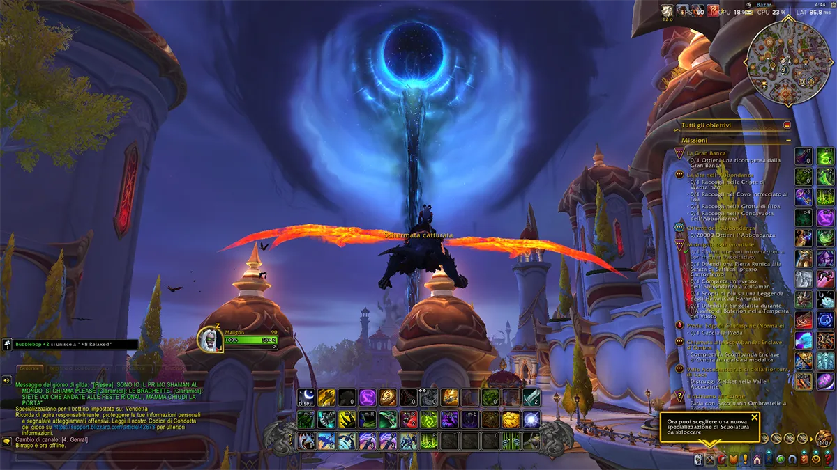 world of warcraft midnight tempesta del vuoto