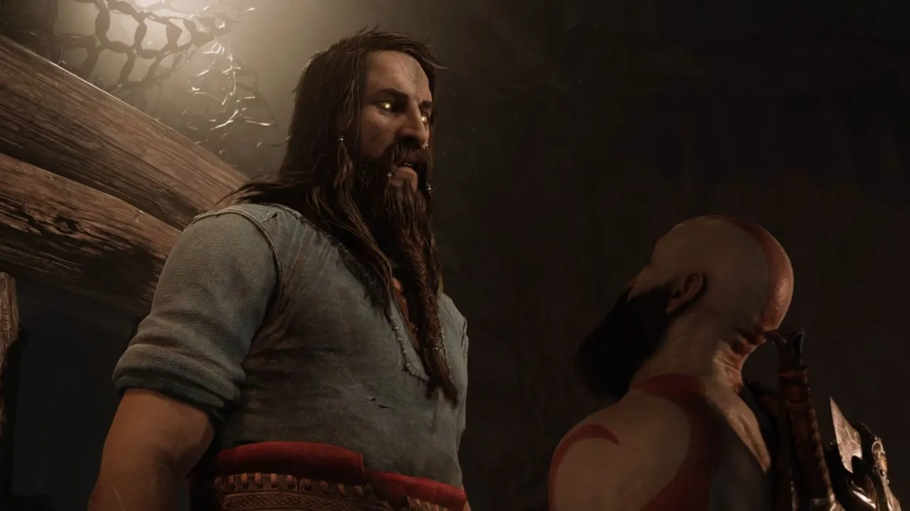 God of War Tyr protagonista con Faye
