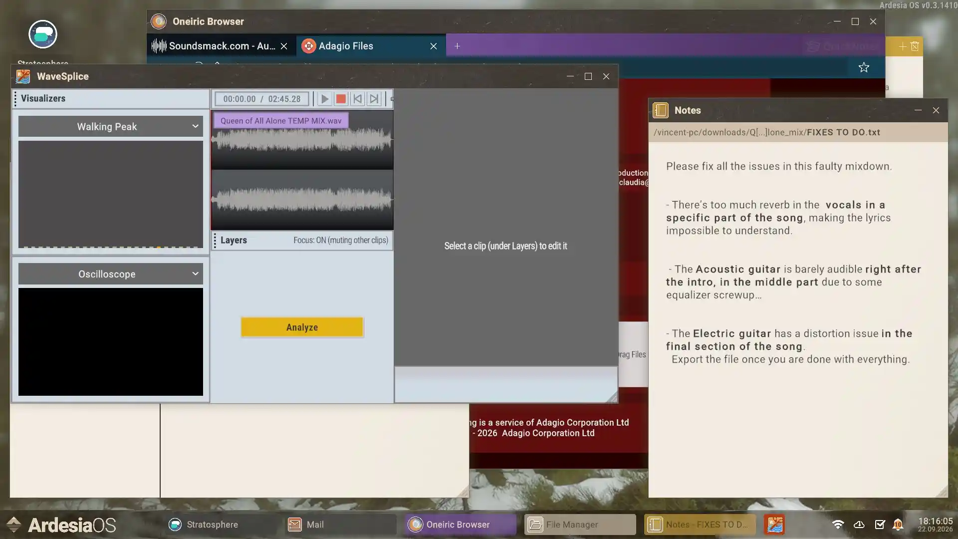Imprinted Provato mixing