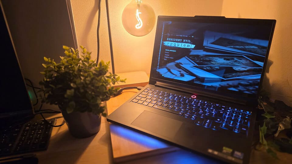 resident evil requiem giocato su lenovo legion pro 7i