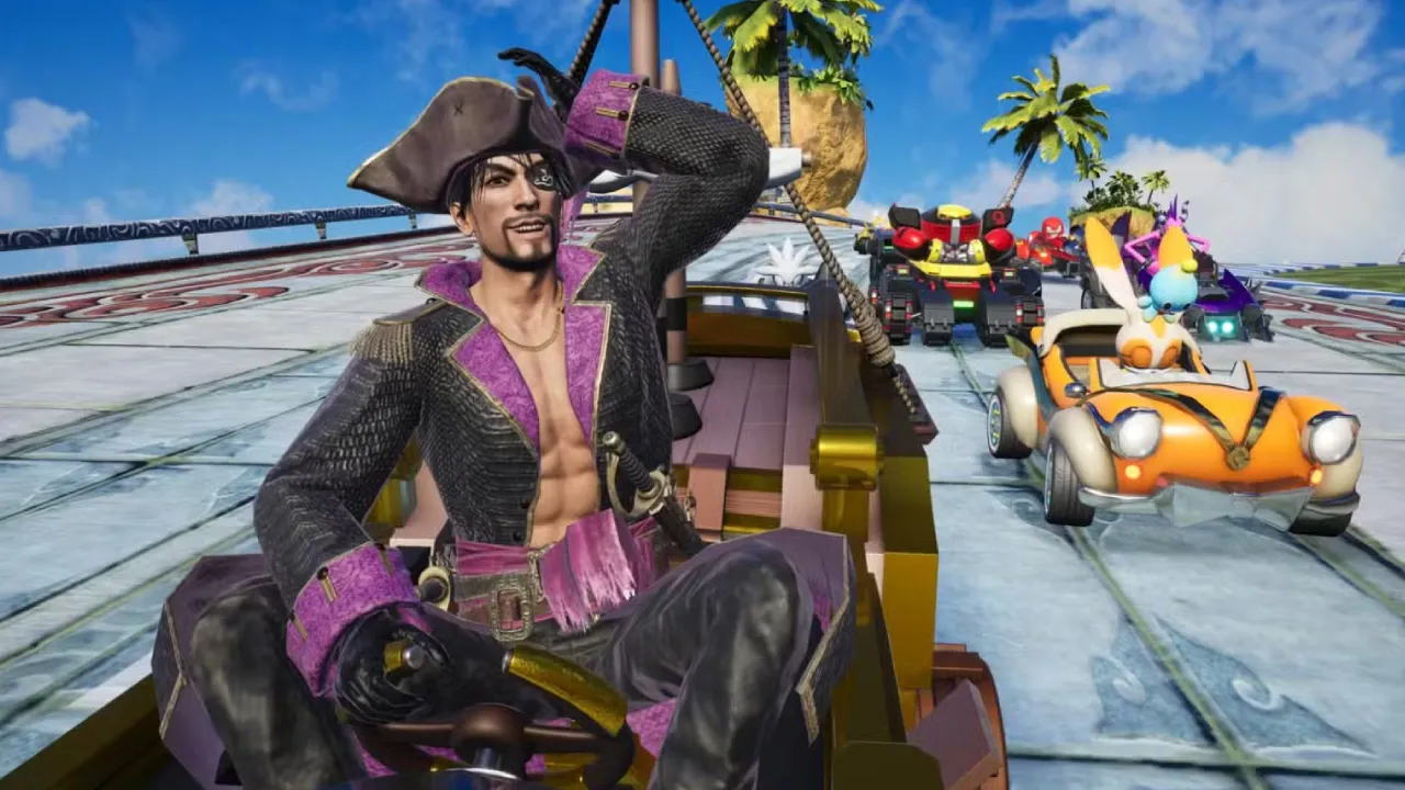 Goro Majima sta per arrivare su Sonic Racing: CrossWorlds