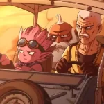 Schermata di SandLand con ambientazione desertica e personaggi principali di uno dei titoli che lascerà il PS Plus Extra