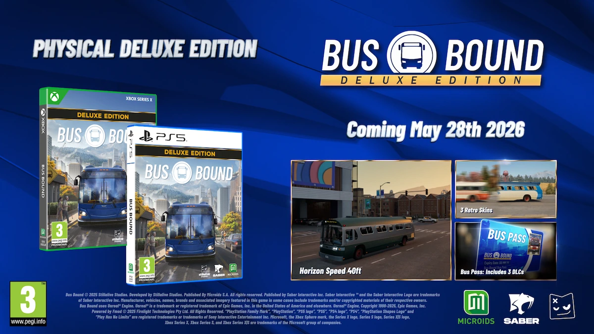 L'edizione fisica di Bus Bound Deluxe disponibile per PS5 e Xbox Series