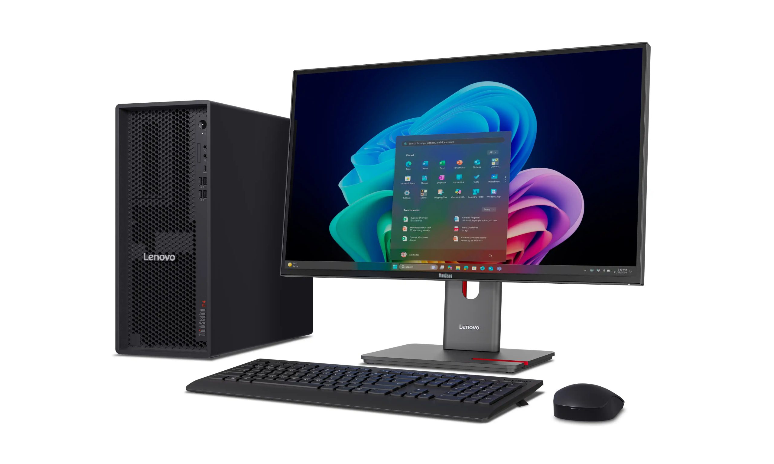 Lenovo ThinkStation P4 workstation AMD Ryzen Nvidia RTX