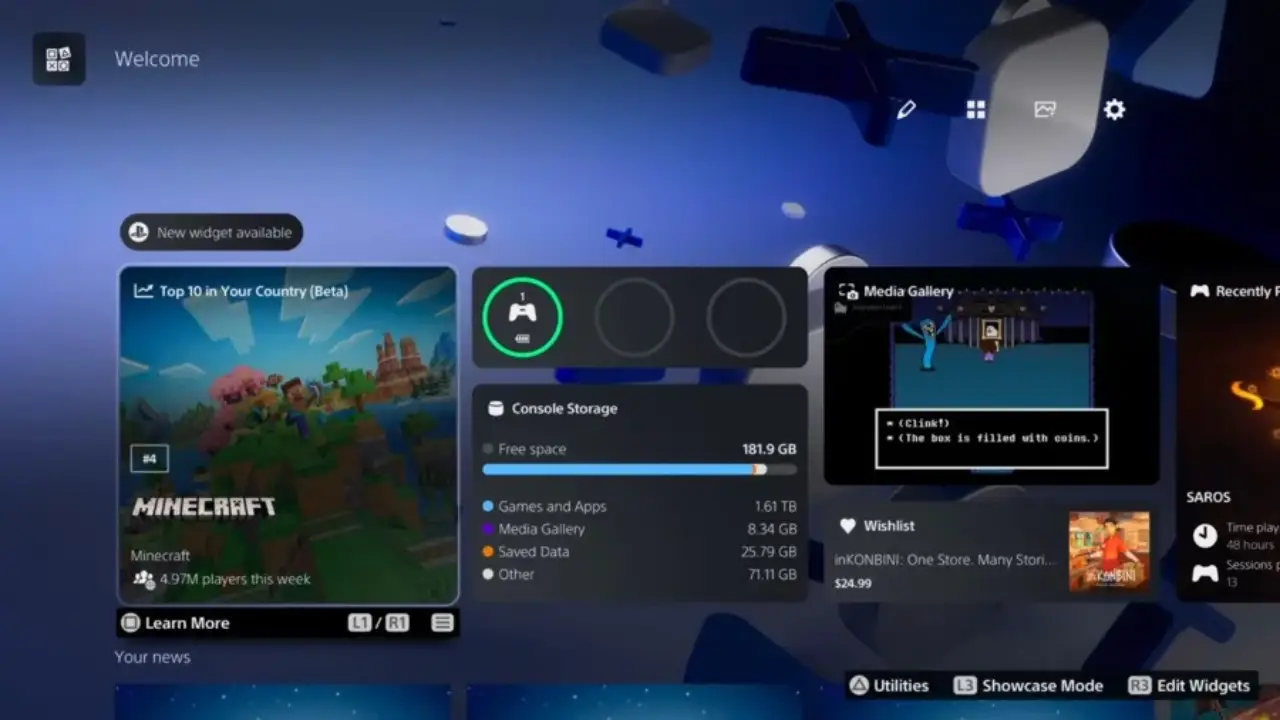 beta playstation 5 screen