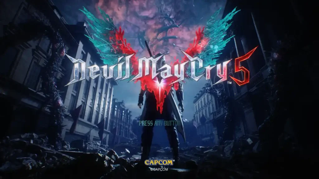 Devil May Cry 5 Title Screen del gioco