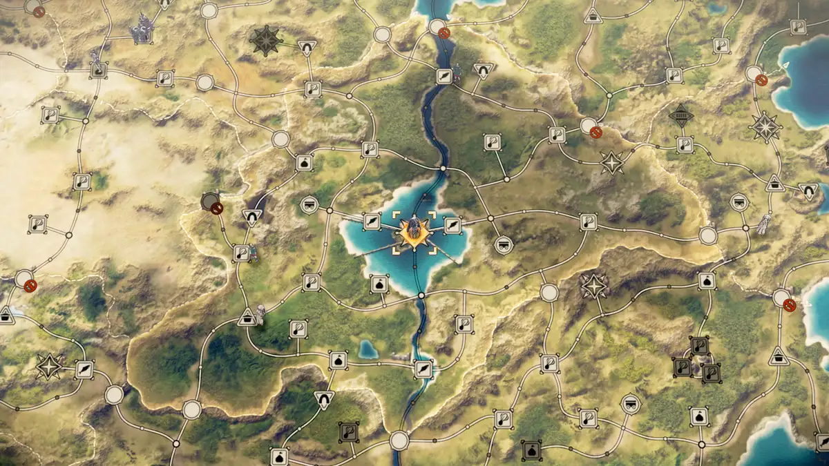 Fire Emblem Fortune Weave quattro storie prendono piede La mappa esplorabile di Dagdan