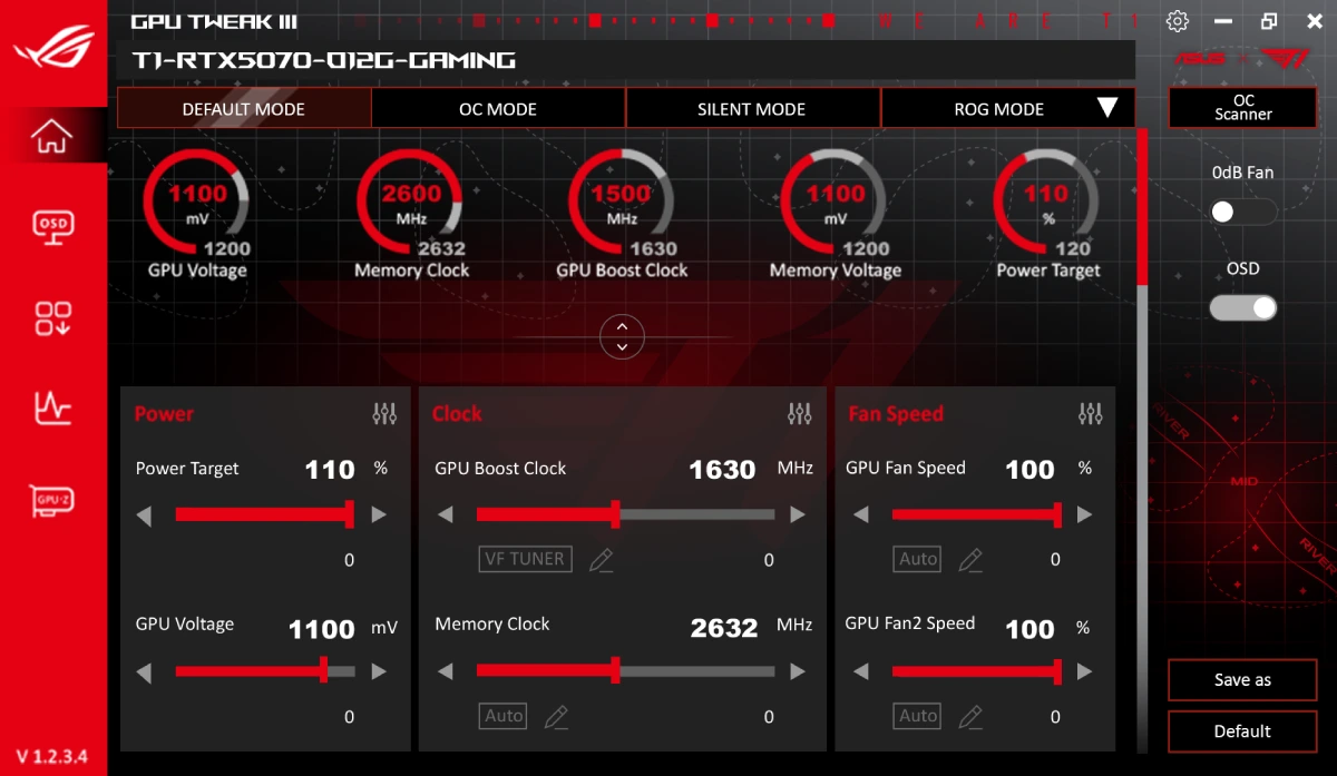 Una nuova interfaccia per ASUS GPU Tweak III Interface