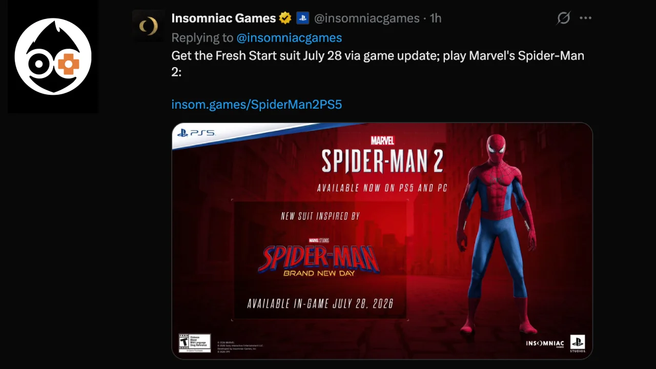 Marvel’s spider man 2 in arrivo nuova tuta gratuita