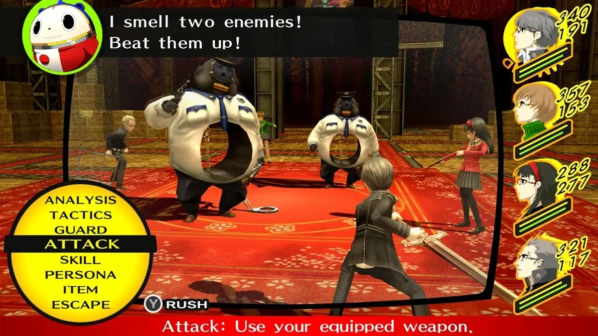 Persona 4 battle