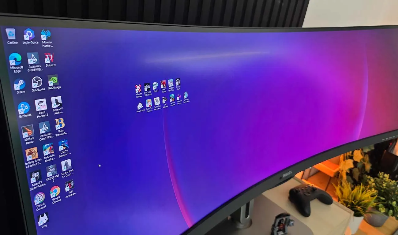 Schermo Philips superwide 49