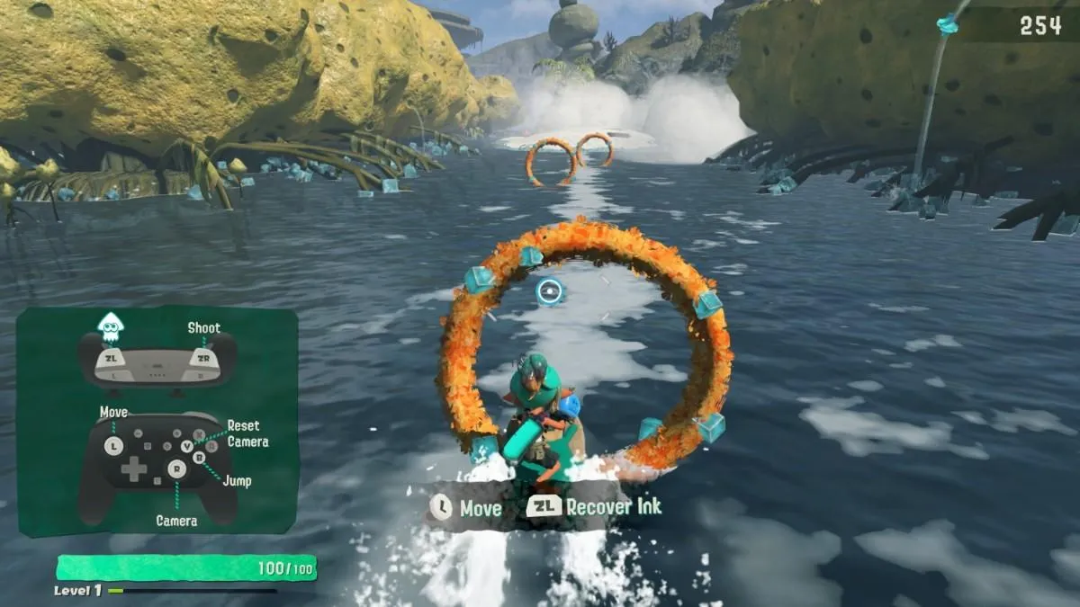 Splatoon raiders anteprima acqua