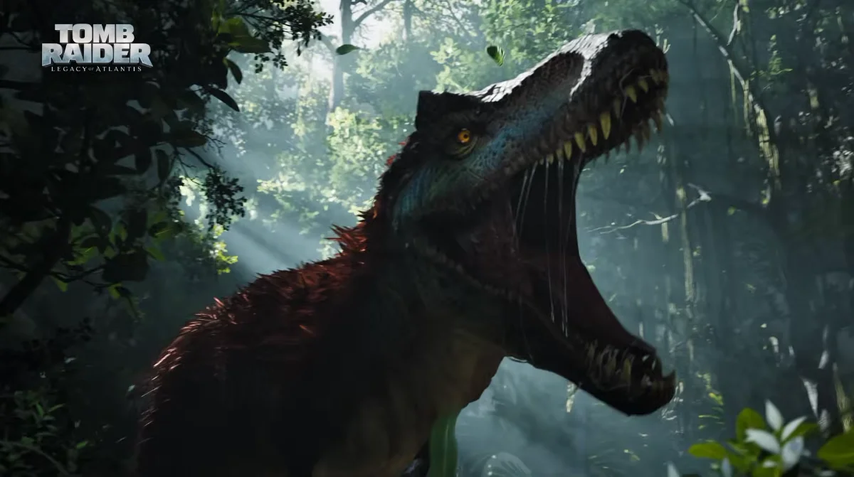 Tomb Raider Legacy of Atlantis Il nuovo T Rex in tutto il suo splendore