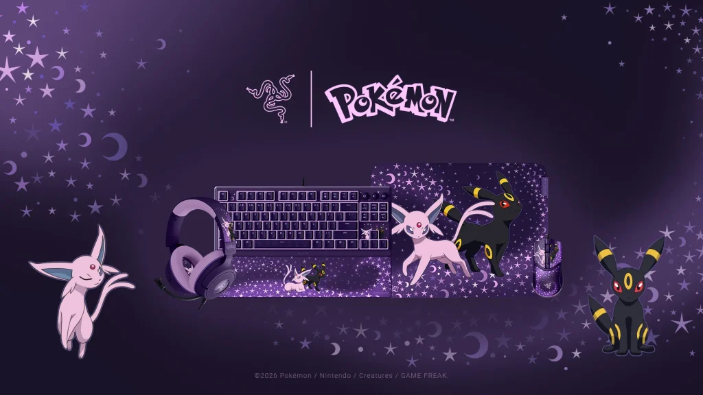Razer lancia la collezione Espeon e Umbreon dedicata a Pokémon - immagine dell'articolo