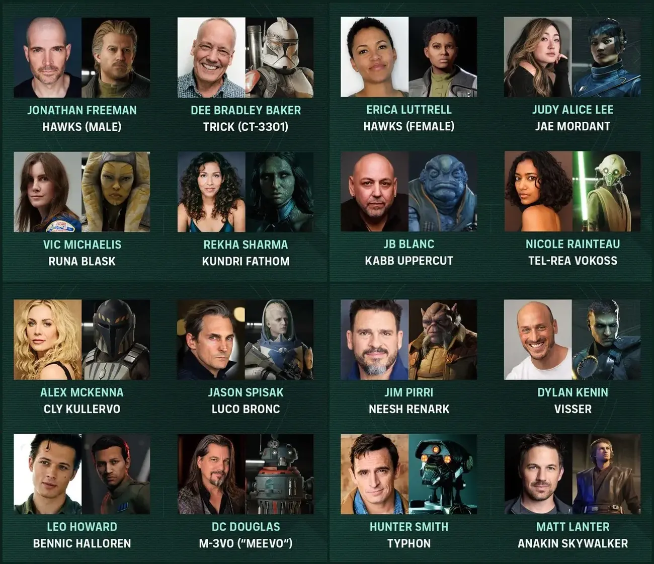 Star Wars Zero Company svela il cast completo voci da Clone Wars, Hades II, Arcane e Resident Evil (2)