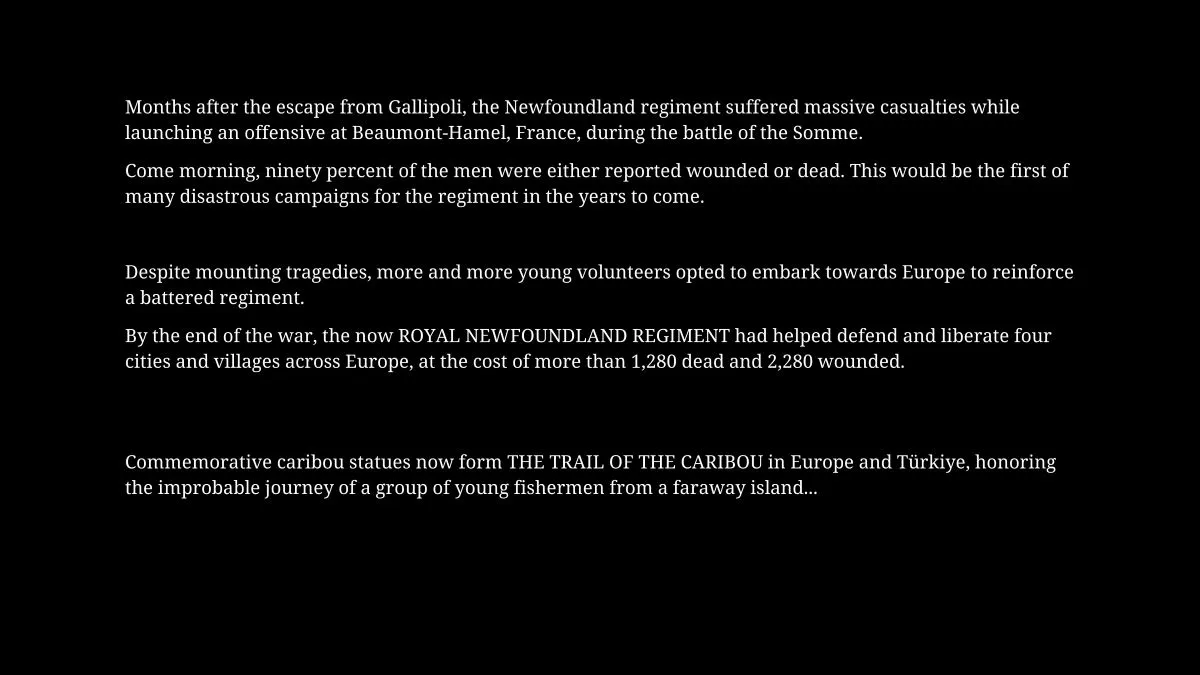 The Caribou Trail Conclusioni