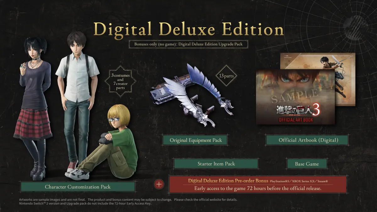 Attack on Titan 3 - Bonus Digital Deluxe Edition