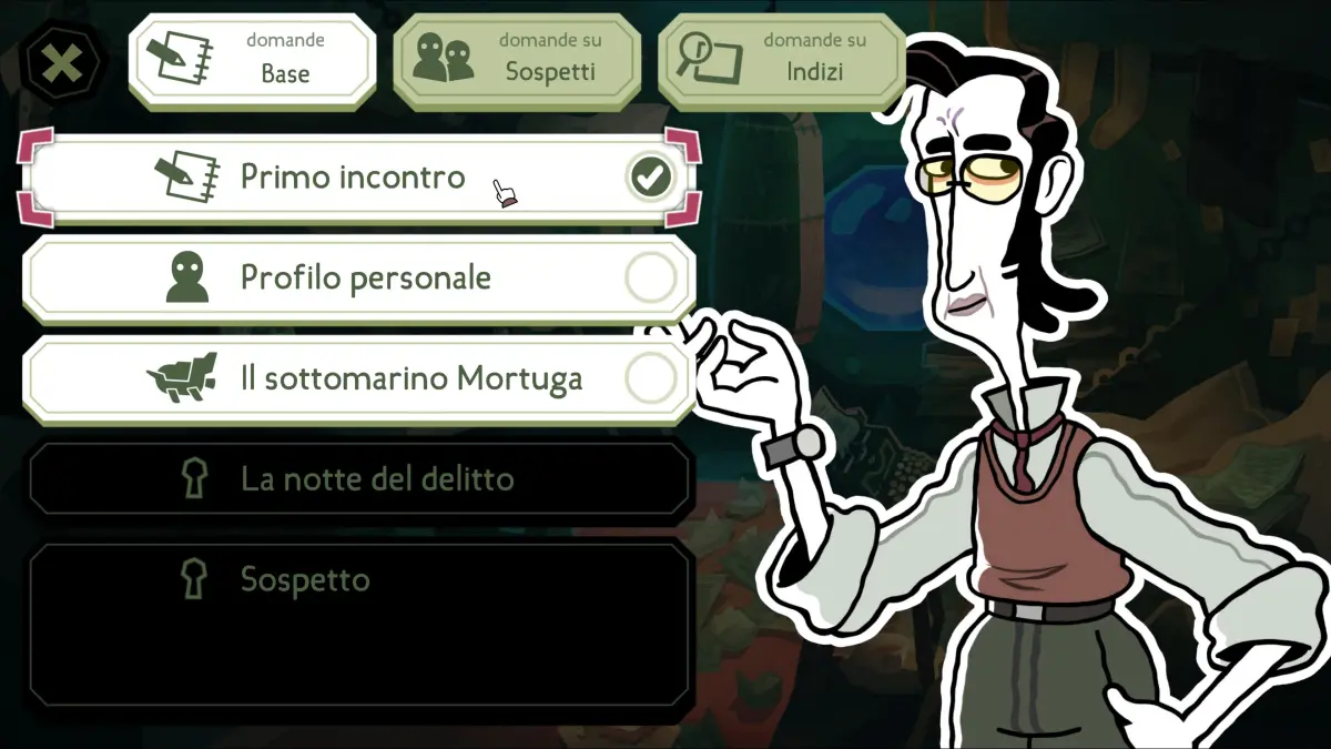 The Mermaid Mask - Recensione PS5 - Fasi investigative