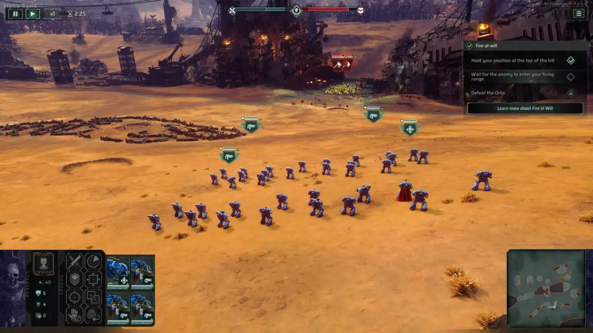Total War Warhammer 40.000 L’inizio dell’ottimo tutorial presente nel titolo