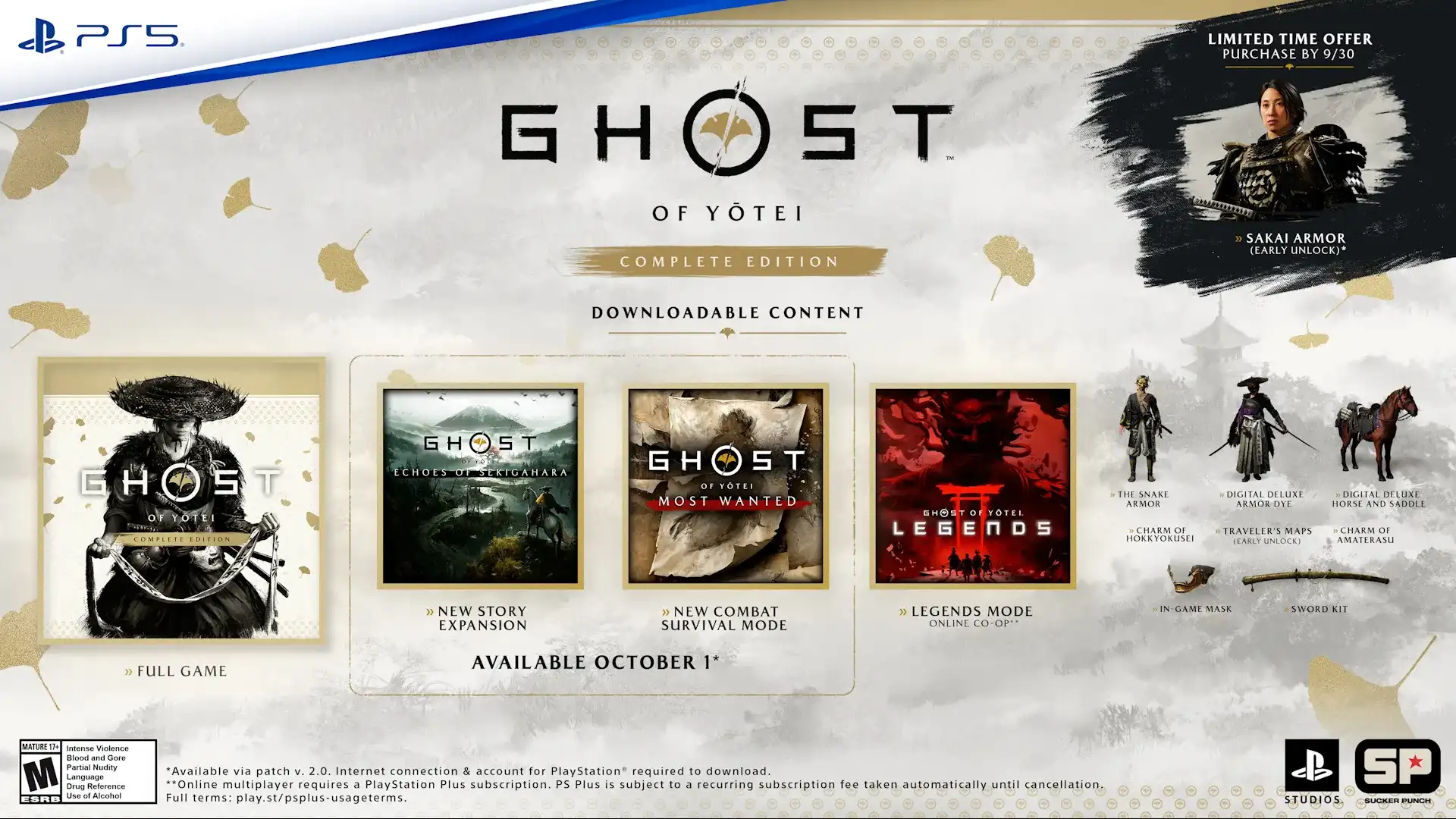 Ghost of Yōtei Edizione completa arriva su PS5 il 1° ottobre