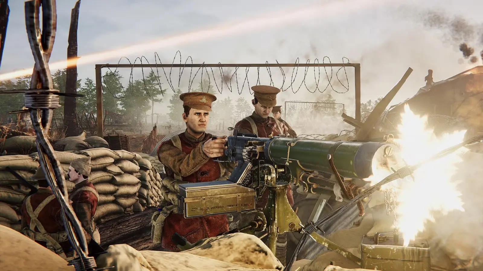 Over the top ww1 machine gun