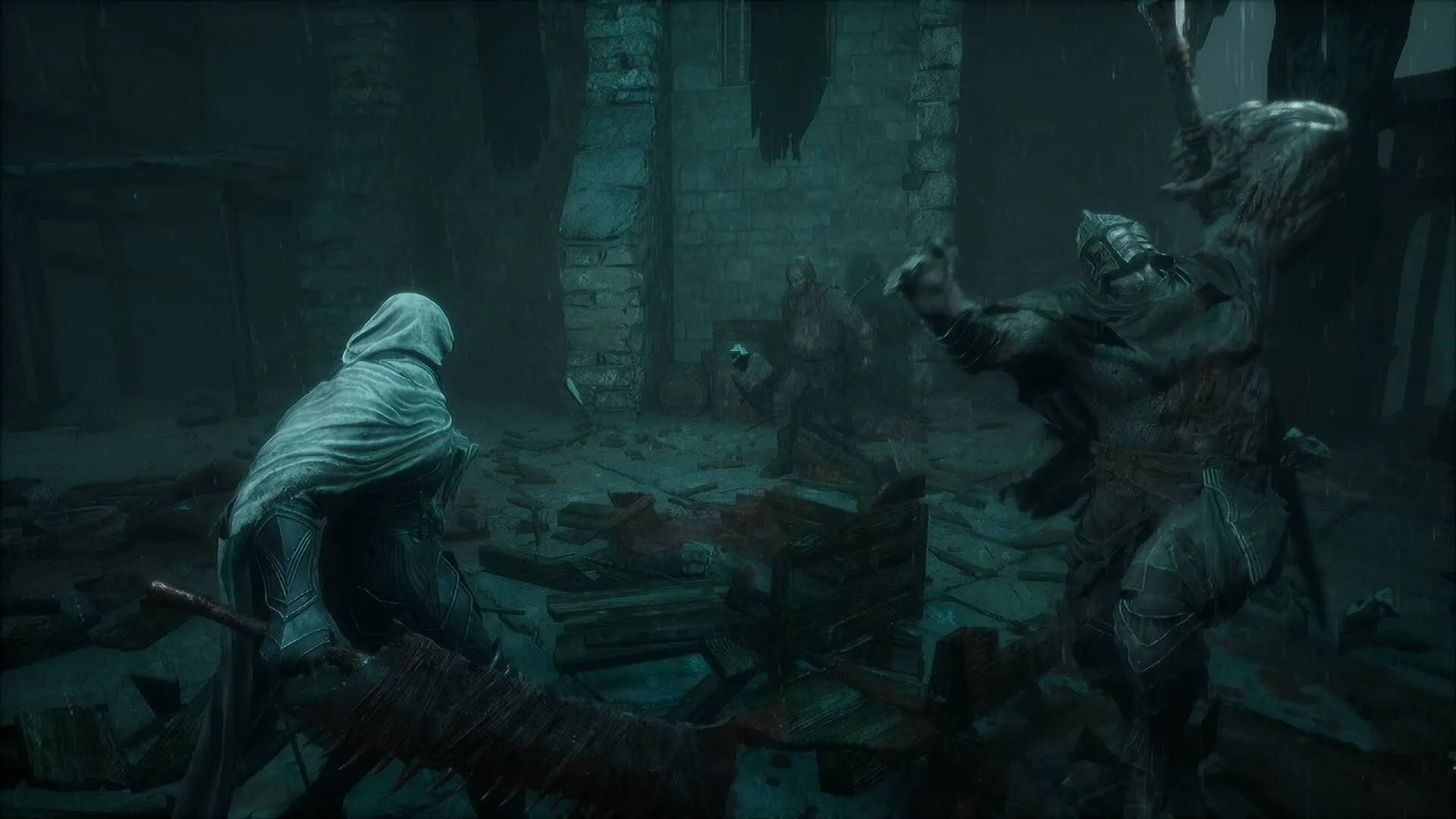 Il protagonista esplora le tetre rovine interne di una fortezza in The Relic: First Guardian, preparandosi ad affrontare l'ennesimo scontro senza la minima ansia della corpse run in caso di morte.