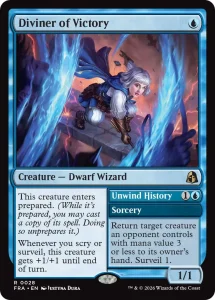 028 Diviner of Victory EN HRR mtg reality fracture