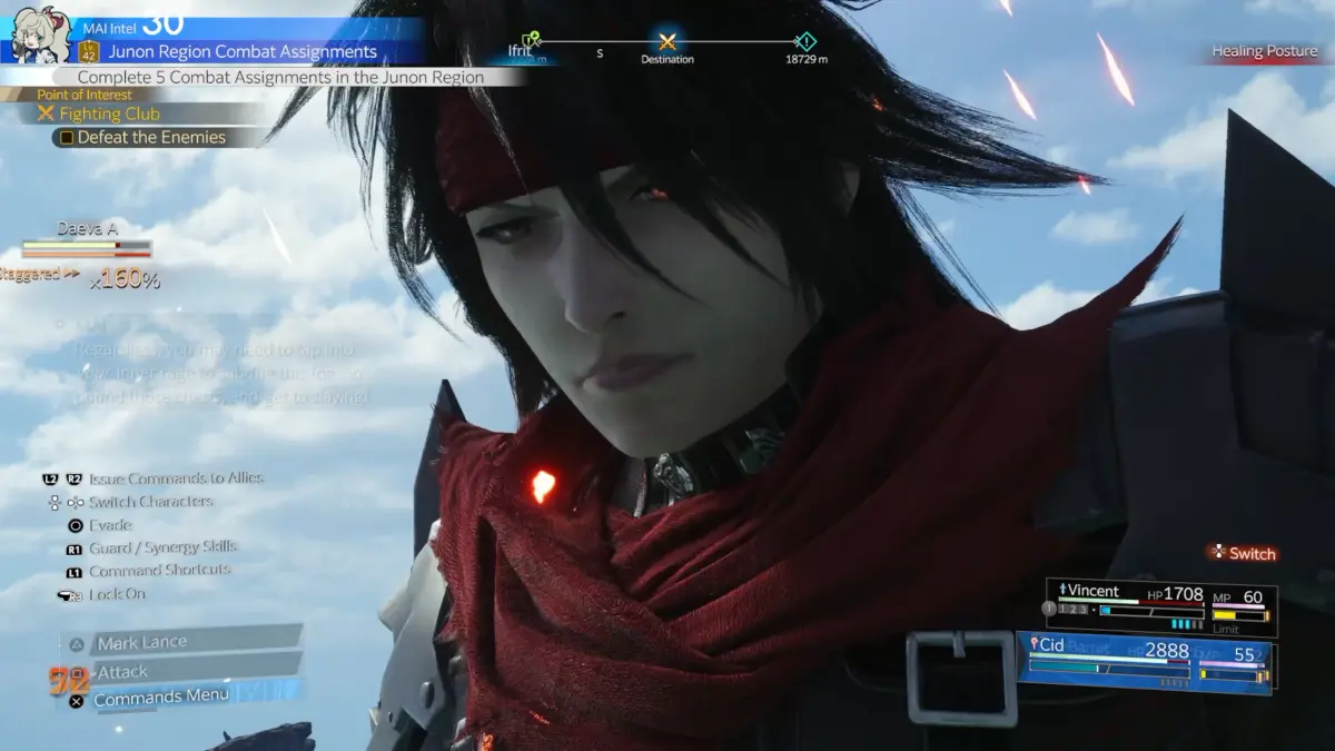 Final fantasy vii revelation provato gamescom 2026 vincent