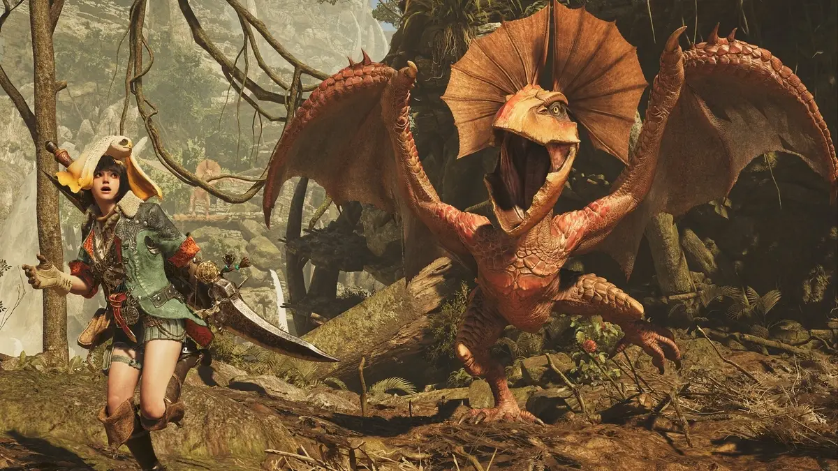 Monster Hunter Wilds su Switch 2 drago