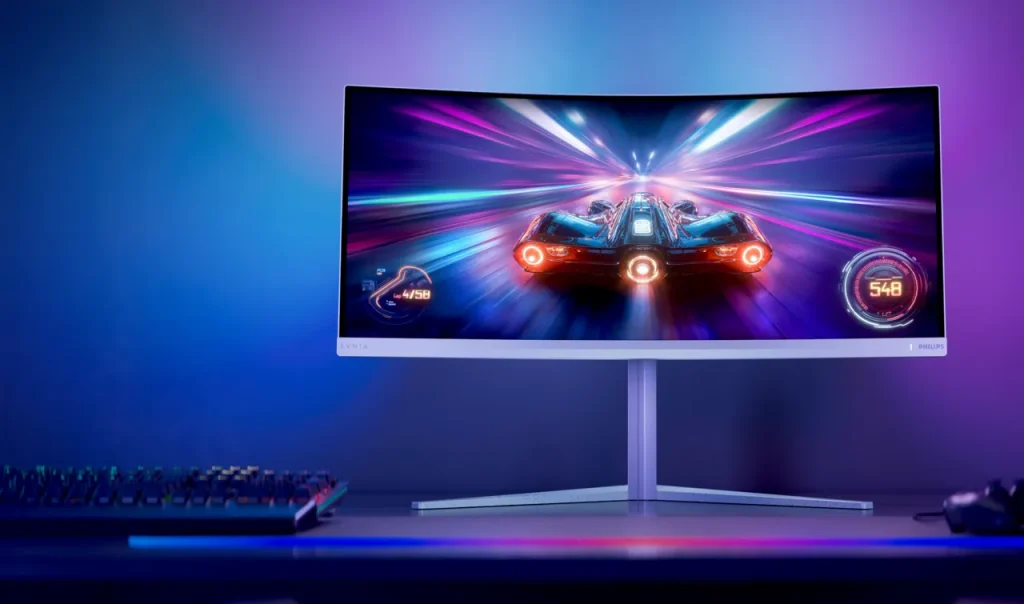 Philips Evnia 34M2C5601QA ultrawide a 200 Hz con Ambiglow AI - immagine dell'articolo