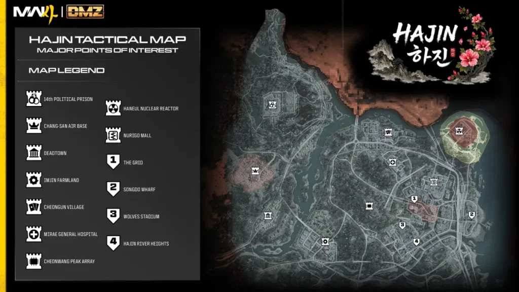 Mappa Hajin DMZ in MW4