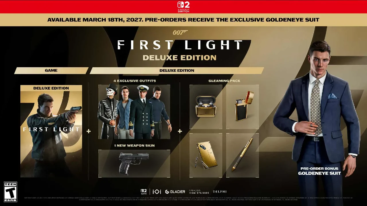 contenuti deluxe edition switch 2 007 first light
