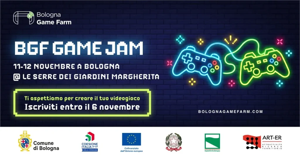 Bologna Game Farm al via con una “Game Jam” e un mese di appuntamenti - immagine della notizia