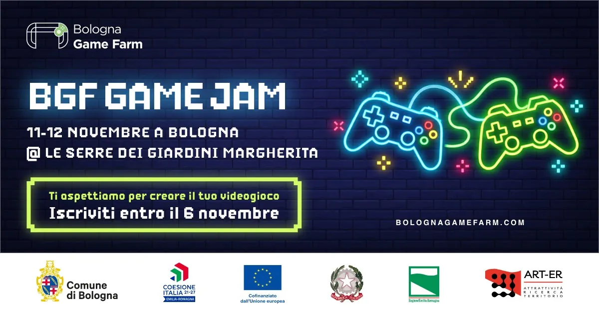 Bologna Game Farm al via con una “Game Jam” e un mese di appuntamenti 