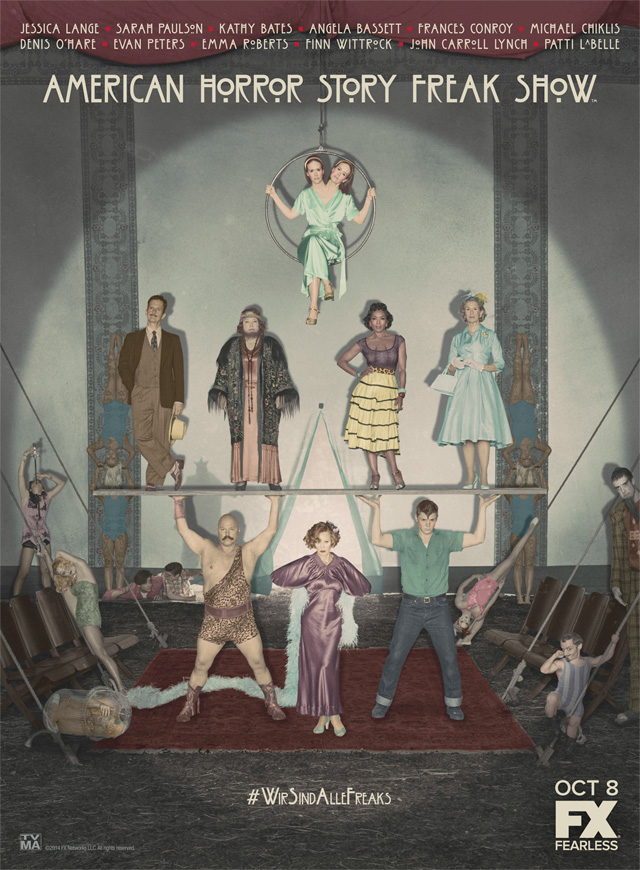 American Horror Story: Freak Show, il cast in un poster! - immagine dell'articolo