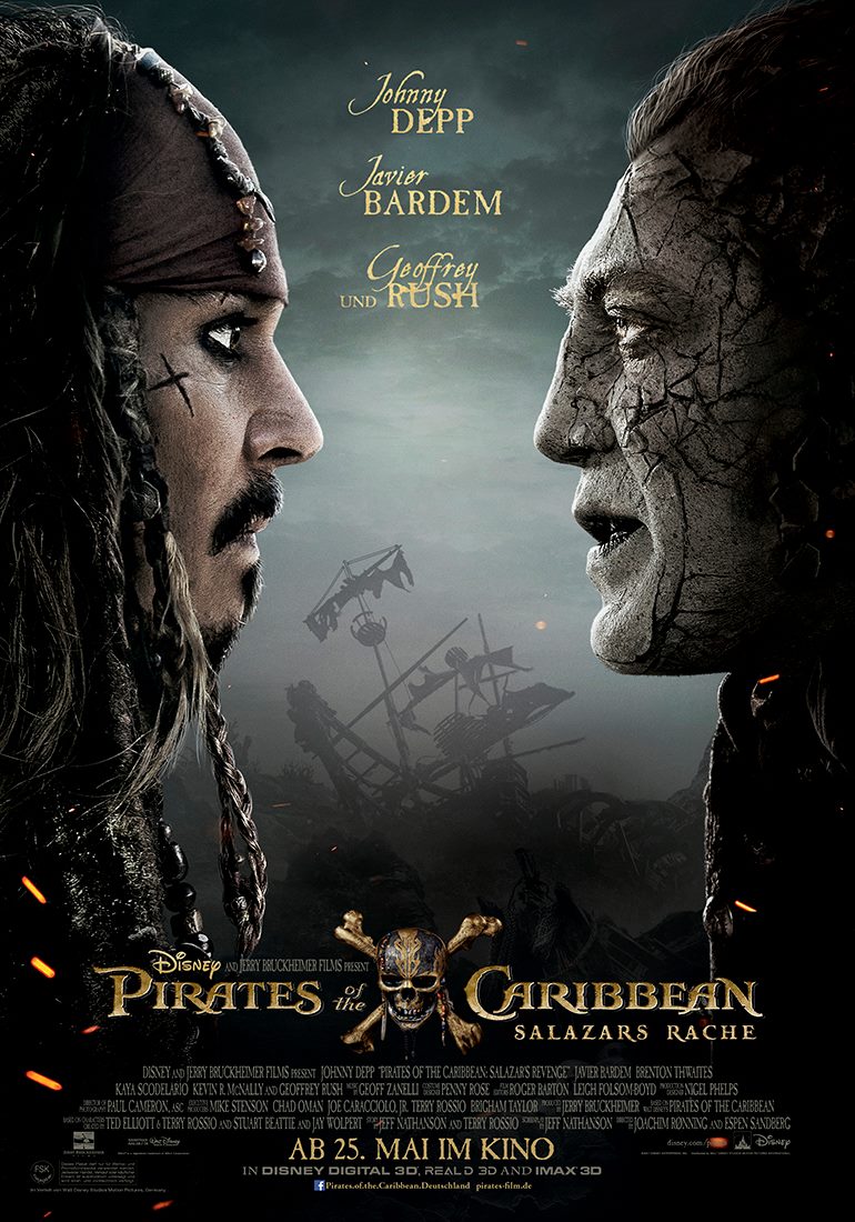 Pirati dei Caraibi: la vendetta di Salazar, online il nuovo poster ufficiale - immagine 1 dell'articolo