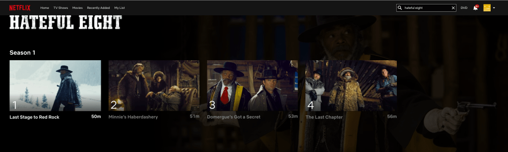 The Hateful Eight, la versione estesa diventa una miniserie su Netflix USA - immagine 1 dell'articolo