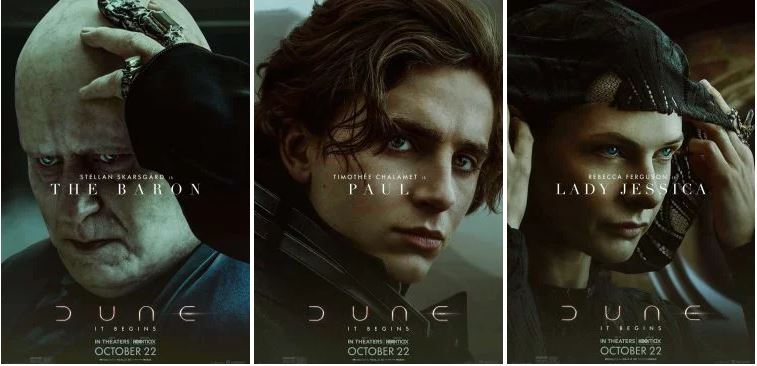 Dune, i character poster dei personaggi del film - immagine 1 dell'articolo