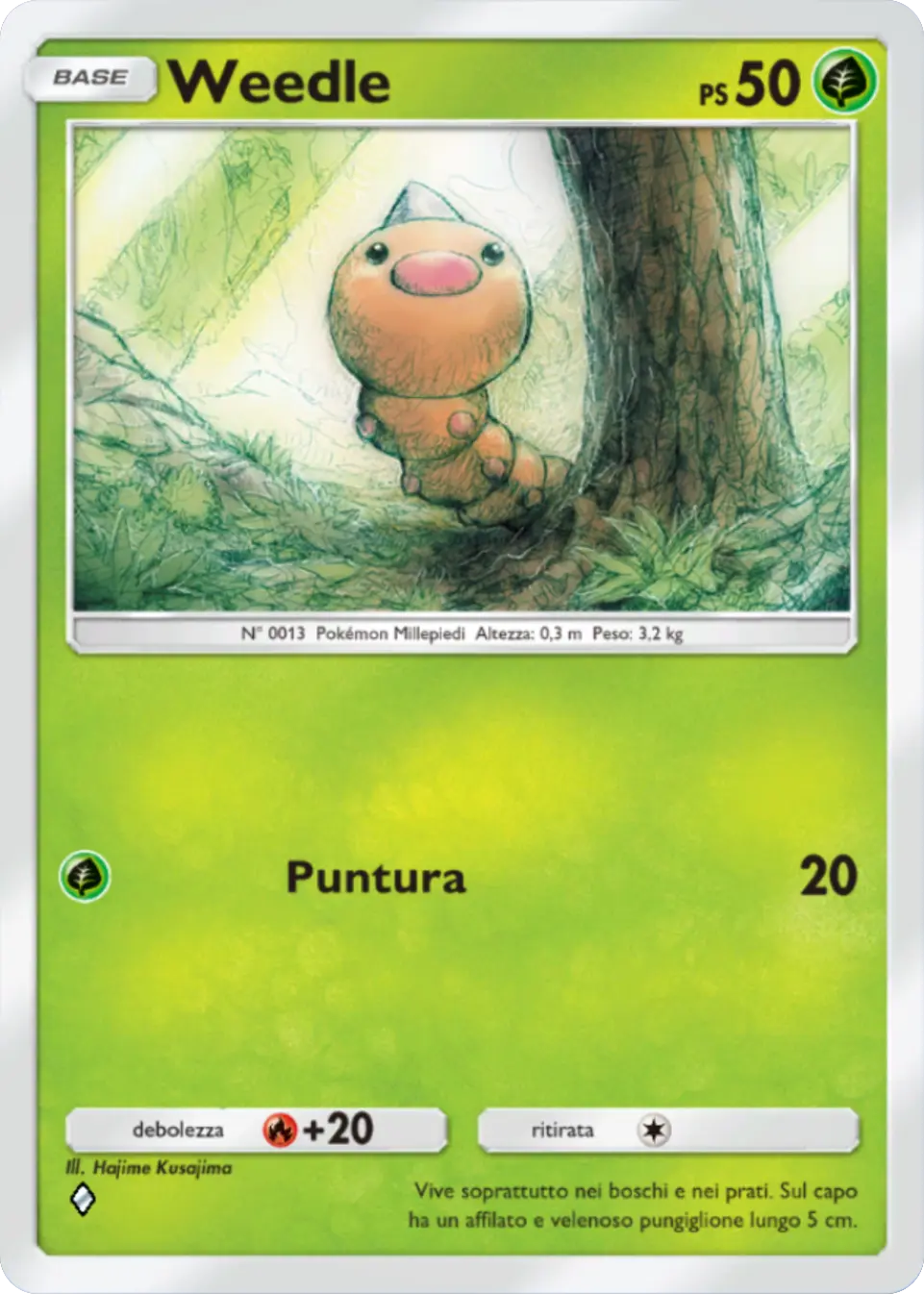 Carta Weedle (A1-008) - Pokémon TCG Pocket