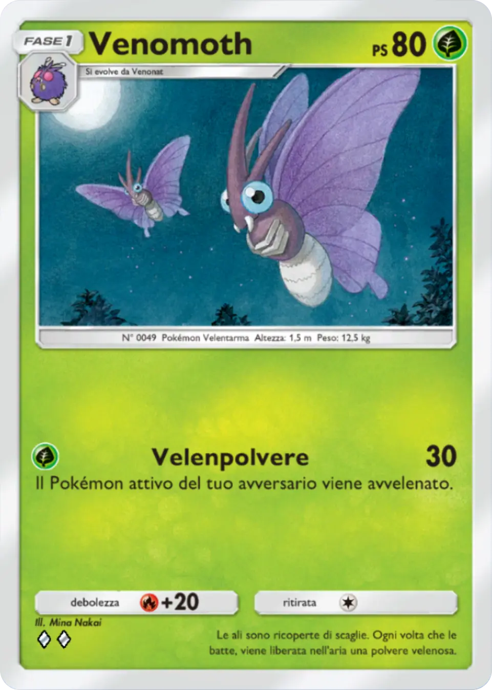 Carta Venomoth (A1-017) - Pokémon TCG Pocket